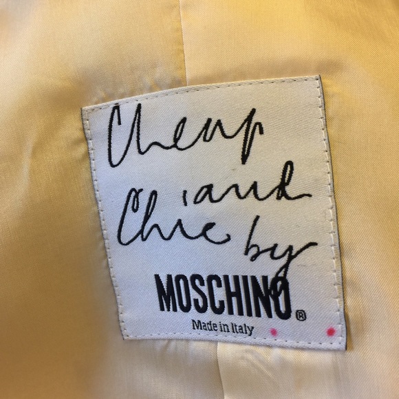 SOLD 90s Moschino Jacket skirt suit set 6 IT 40 - Picture 6 of 8